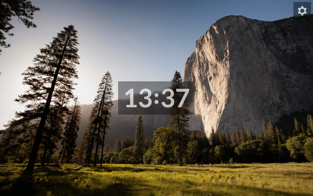 Hello extension with clock widget